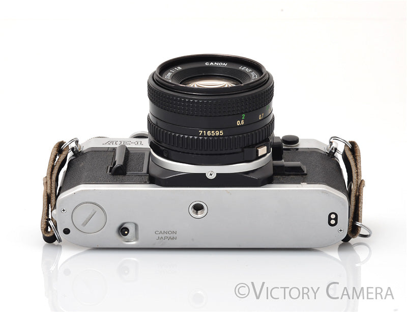 Canon AE-1 35mm Chrome Camera w/ 50mm f1.8 Prime Lens [EXC]