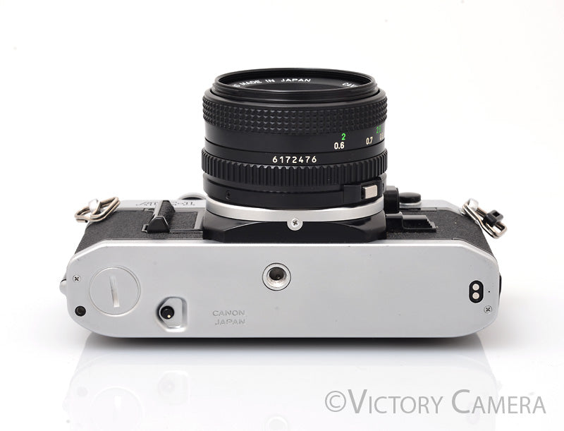 Canon AE-1 35mm Chrome Camera w/ 50mm f1.8 Prime Lens [EXC]