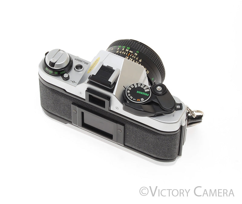 Canon AE-1 Program Chrome 35mm Film SLR Camera 50mm f1.8 Lens  [EXC] - Victory Camera