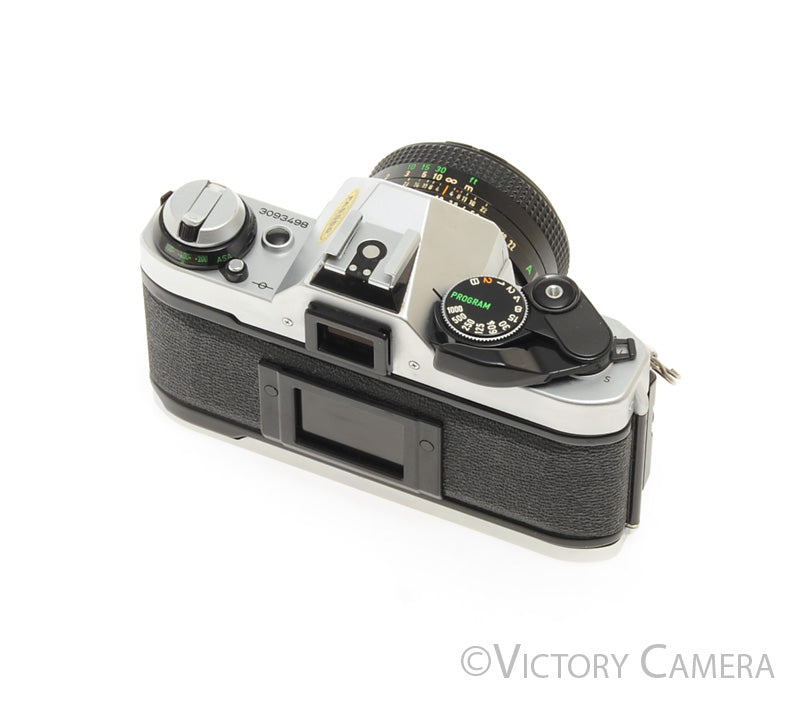 Canon AE-1 Program Chrome 35mm Film SLR Camera 50mm f1.8 Lens [EXC+] - Victory Camera