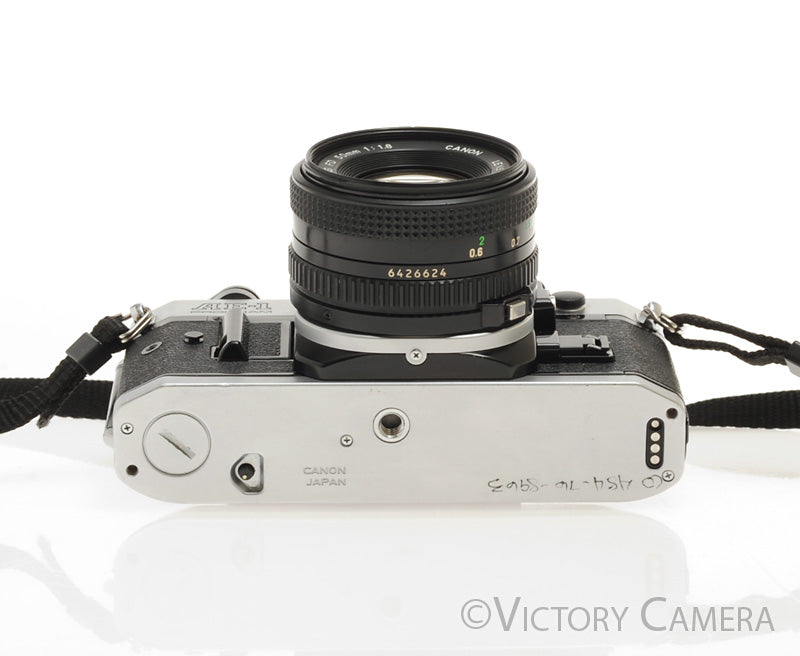 Canon AE-1 Program Chrome 35mm Film SLR Camera 50mm f1.8 Lens [EXC-] - Victory Camera