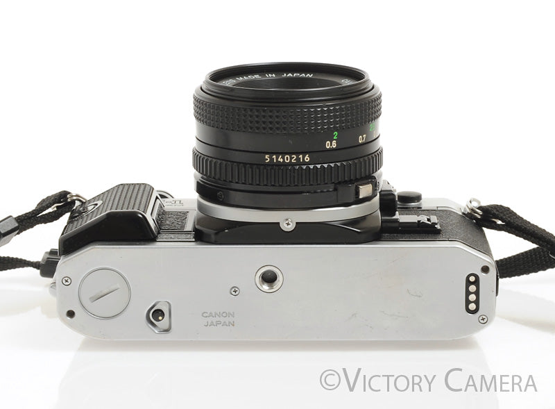 Canon AE-1 Program Chrome 35mm Film Camera 50mm f1.8 Lens -New Seals- [EXC] - Victory Camera