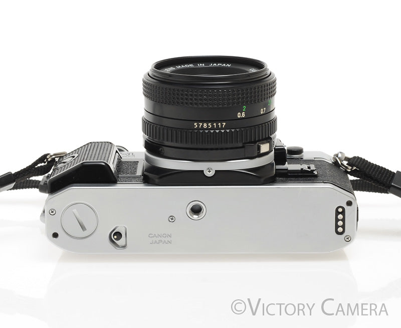 Canon AE-1 Program Chrome 35mm Film SLR Camera 50mm f1.8 Lens [EXC] - Victory Camera