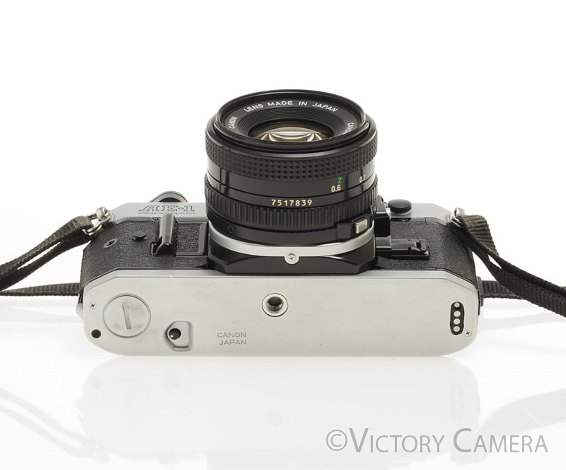Canon AE-1 Program Chrome 35mm Film SLR Camera 50mm f1.8 Lens [EXC]