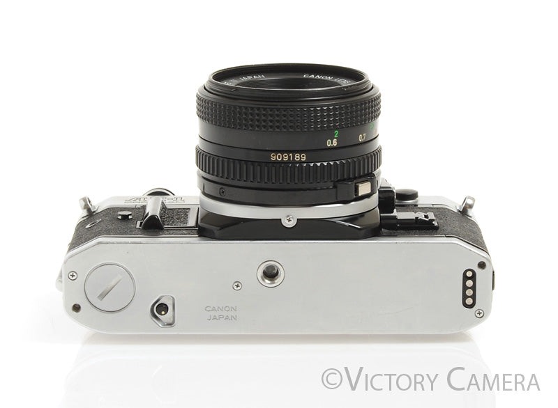 Canon AE-1 Program Chrome 35mm Film Camera w/ 50mm F1.8 Lens -New Seal
