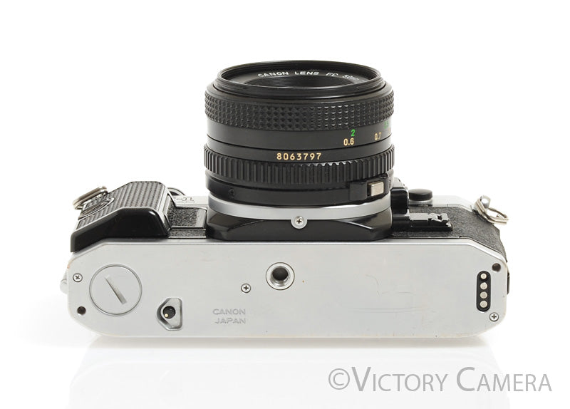Canon AE-1 Program Chrome 35mm Film SLR Camera 50mm f1.8 Lens [EXC+] - Victory Camera