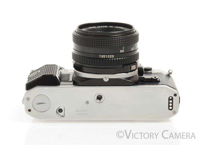 Canon AE-1 Program Blue Leather 35mm Film Camera w/ 50mm f1 Canon AE-1 Program Blue Leather 35mm Film Camera w/ 50mm f1