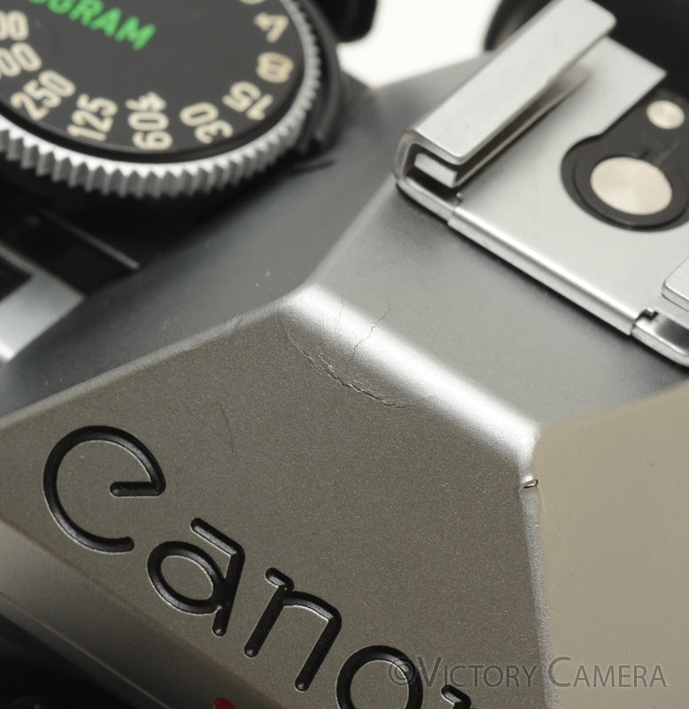 Canon AE-1 Program Chrome 35mm Film SLR Camera 50mm f1.8 Lens [EXC-] - Victory Camera