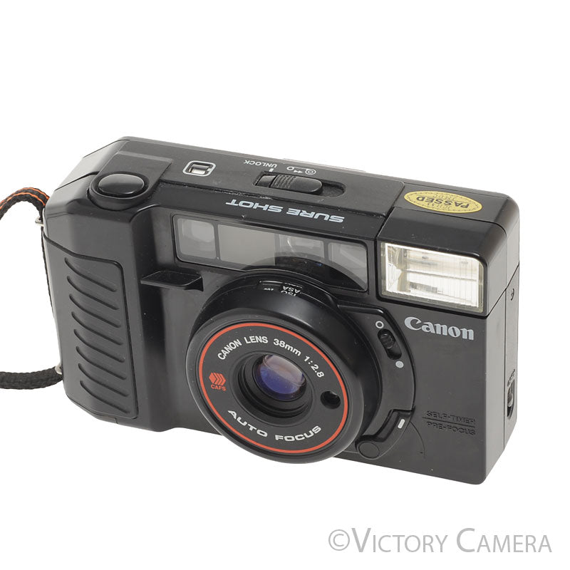 美品 Canon キャノン Autoboy AF35M フィルムカメラ 392 Canon AF35M II Autoboy 35mm Point & Shoot w/ 38mm f2.8 Lens [EXC]