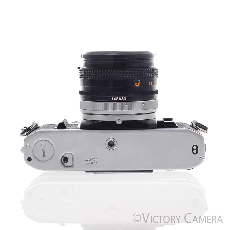 Canon AT-1 35mm Film Camera w/ 50mm f1.8 Lens -New Seals- [EXC-] - Victory Camera