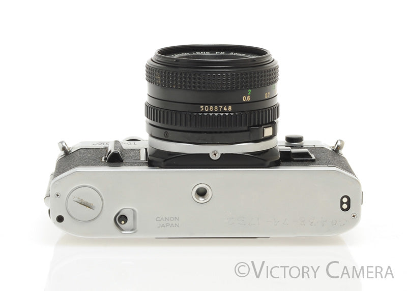 Canon AT-1 35mm Film Camera w/ 50mm f1.8 Lens -New Seals- [EXC] - Victory Camera