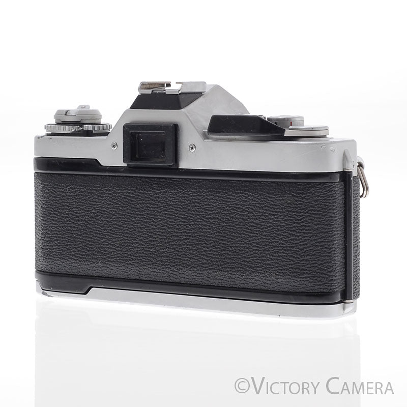 Canon AV-1 35mm Chrome Film Camera w/ 50mm f1.8 Lens -New Seals- [EXC] - Victory Camera