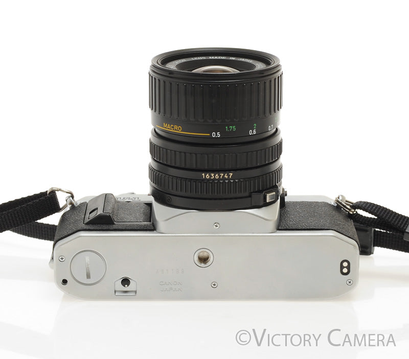 Canon AV-1 35mm Chrome Film Camera w/ 35-70mm Zoom Lens -New Seals- [EXC+]