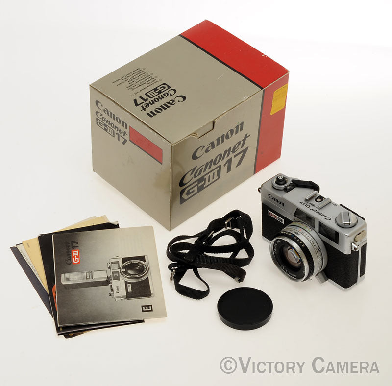 Canon Canonet QL17 QL-17 GIII Rangefinder Camera w/ Box [EXC] - Victory Camera