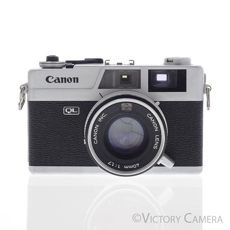 Canon Canonet QL 17 QL-17 Chrome Rangefinder Camera w/ 40mm f1.7 Lens [EXC] - Victory Camera