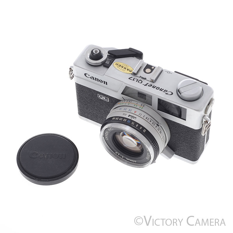 Canon Canonet QL 17 QL-17 Chrome Rangefinder Camera w/ 40mm f1.7 Lens [EXC] - Victory Camera