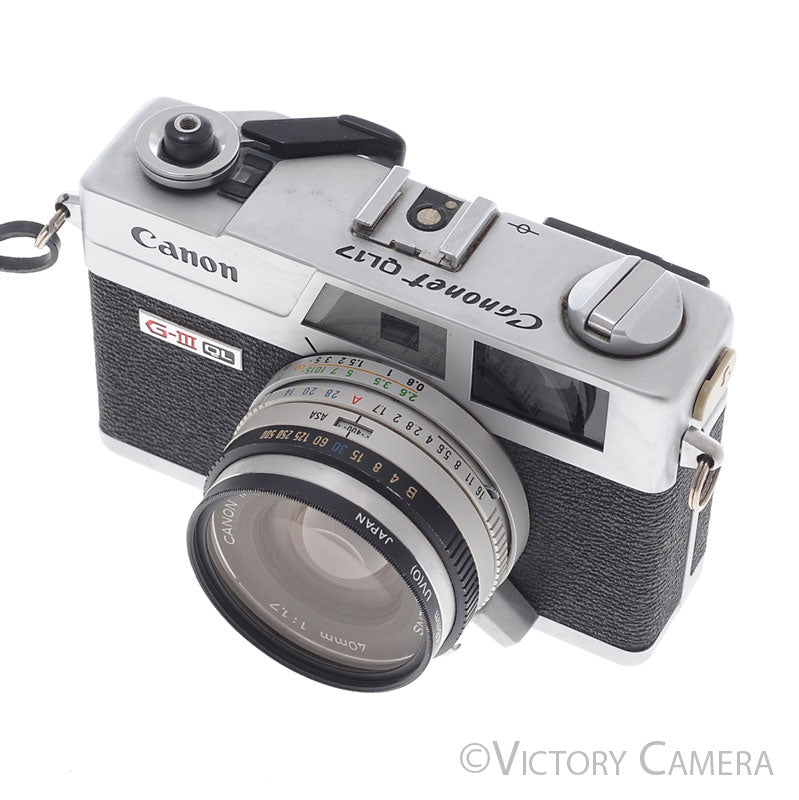 Canon Canonet QL17 G-III Camera - Rangefinder 40mm GIII Film 35mm