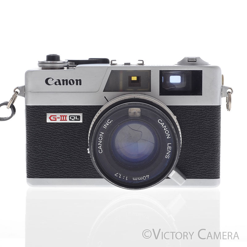 Canon Canonet QL17 QL-17 GIII Rangefinder Camera w/ 40mm f1.7 Lens [EXC+] - Victory Camera