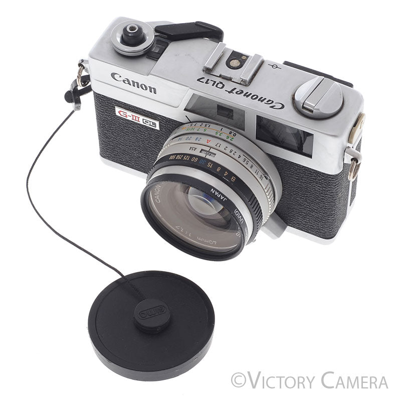 Canon Canonet QL17 QL-17 GIII Rangefinder Camera w/ 40mm f1.7 Lens [EXC+] - Victory Camera