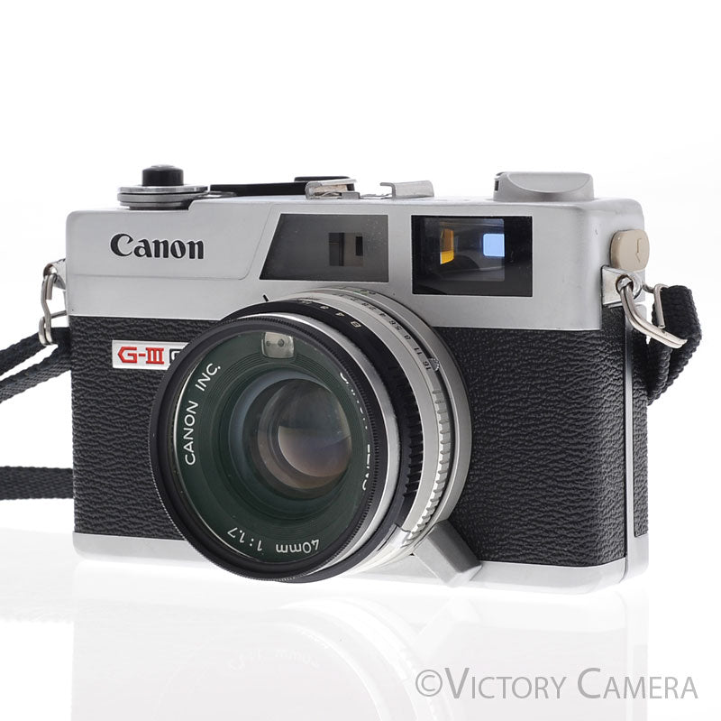 Canon Canonet QL17 QL-17 GIII Rangefinder Camera w/ 40mm f1.7 Lens [EXC+] - Victory Camera