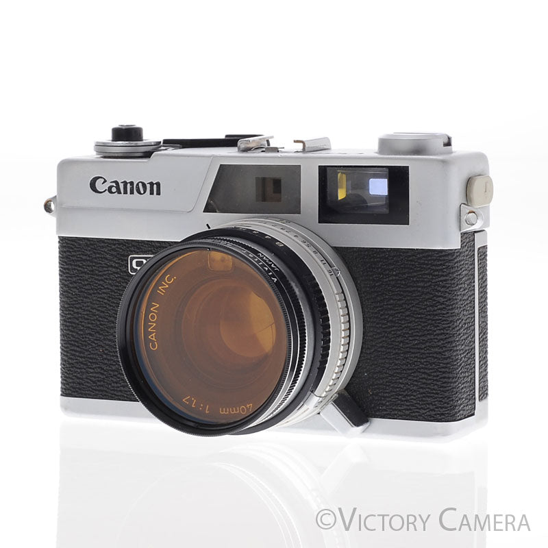 Canon Canonet QL 17 QL-17 Chrome Rangefinder Camera w/ 40mm f1.7 Lens