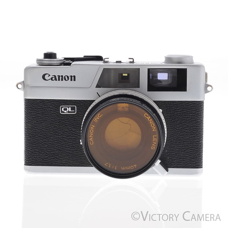 Canon Canonet QL 17 QL-17 Chrome Rangefinder Camera w/ 40mm f1.7 Lens