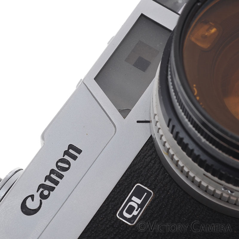 Canon Canonet QL 17 QL-17 Chrome Rangefinder Camera w/ 40mm f1.7 Lens [EXC-] - Victory Camera