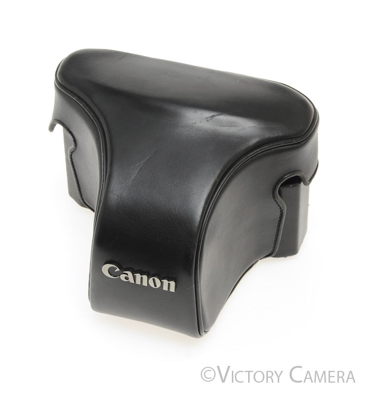 Canon F-1 Original Black Leather Ever Ready Case [EXC] - Victory Camera