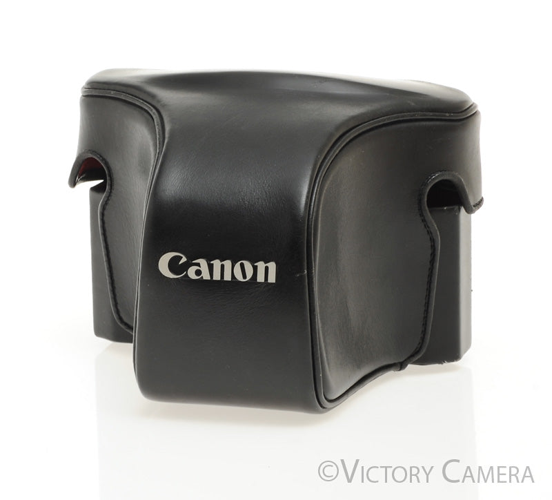 Canon F-1 Original Black Leather Ever Ready Case [EXC] - Victory Camera