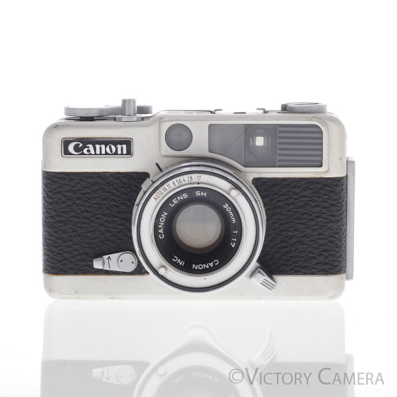 Canon Demi EE17 Chrome Half Frame 35mm Film Camera w/ 30mm f1.7 Lens [GOOD] - Victory Camera