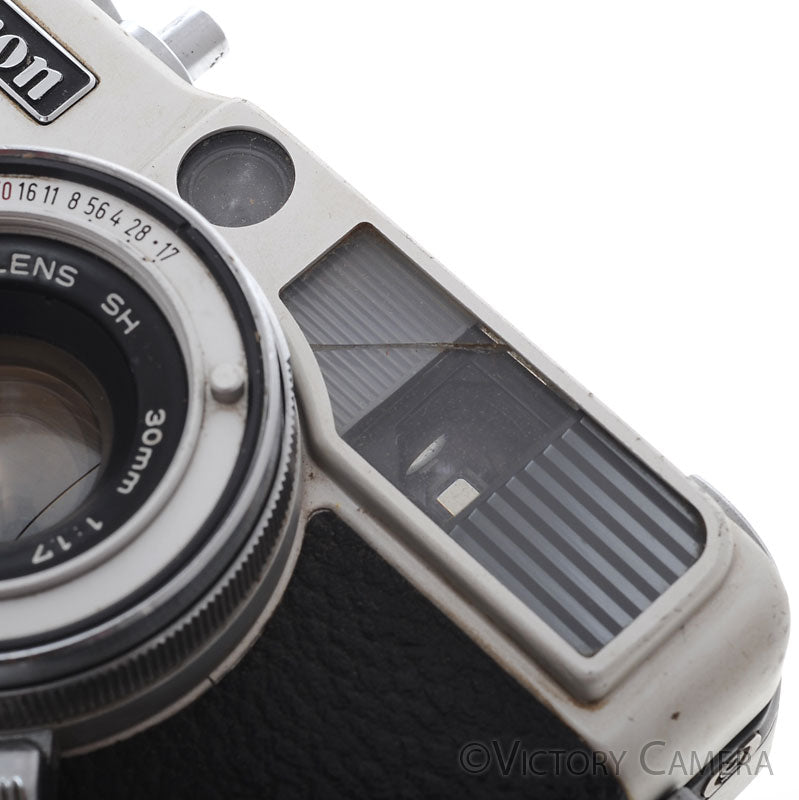Canon Demi EE17 Chrome Half Frame 35mm Film Camera w/ 30mm f1.7 Lens [GOOD] - Victory Camera