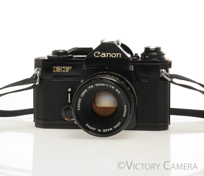Canon EF 35mm Film Camera w/ 50mm f1.8 Lens - Victory Camera