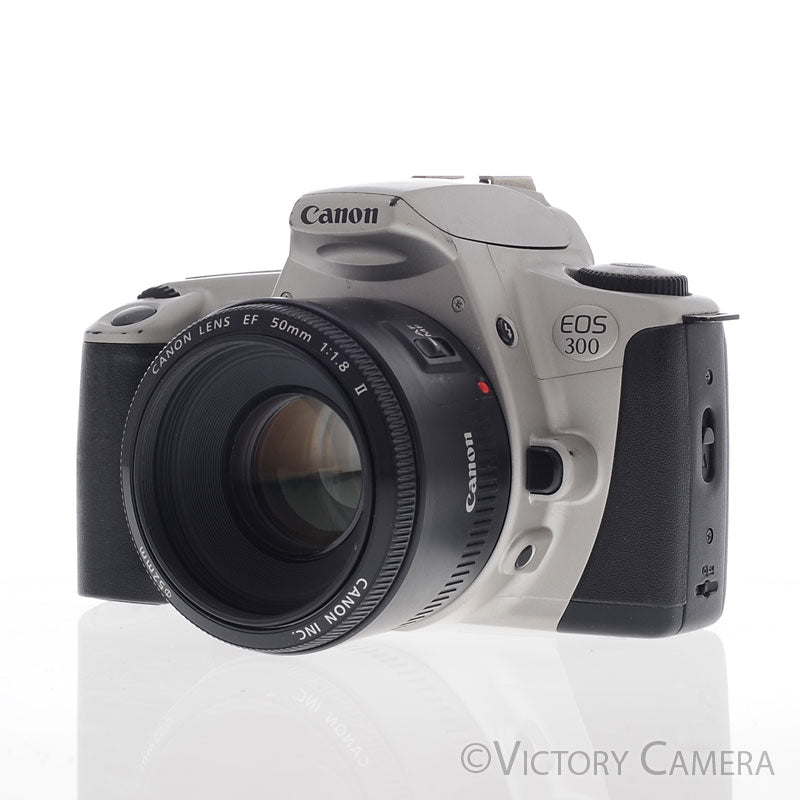 Canon EOS 300 35mm Auto Focus Film Camera w/ 50mm f1.8 Lens [EXC] - Victory Camera