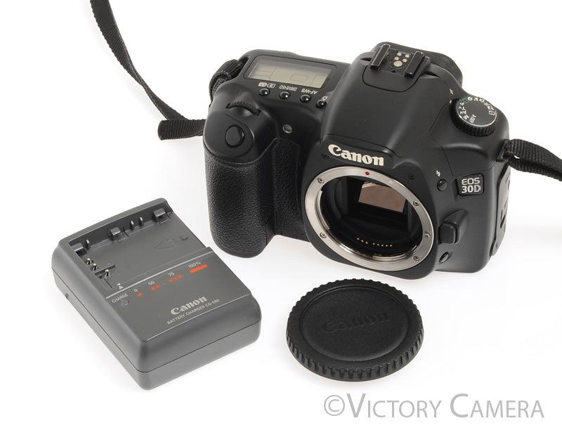 Canon EOS 30D 8.2MP Digital SLR Camera Body w/ Charger -Clean- - Victory Camera