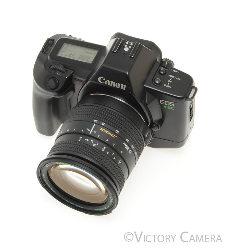 Canon EOS 630 35mm Film Camera w/ 28-200mm Autofocus Zoom Lens [EXC+] - Victory Camera