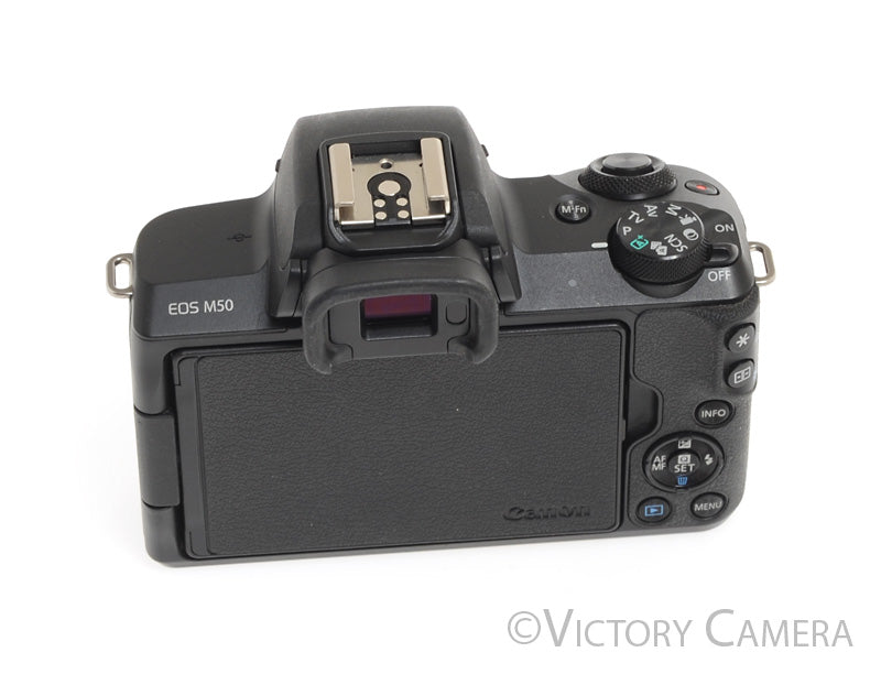 Canon EOS M50 Black Mirrorless Digital Camera Body -Clean- - Victory Camera