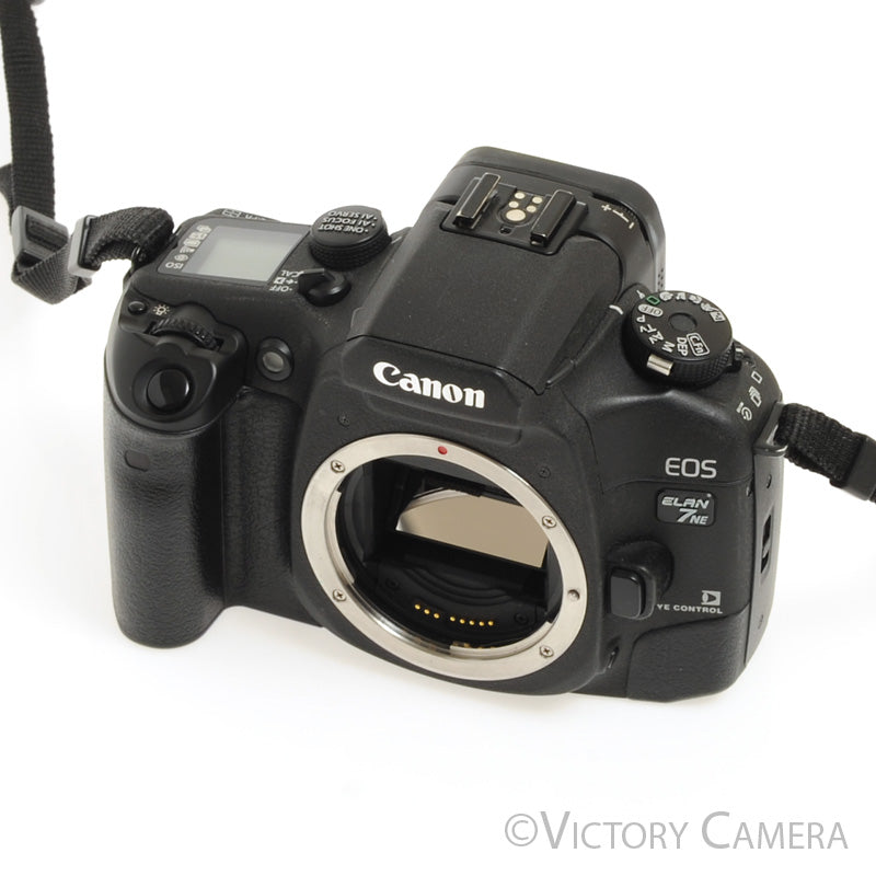Canon Elan 7NE Black 35mm Autofocus Film Camera Body [EXC+] - Victory Camera