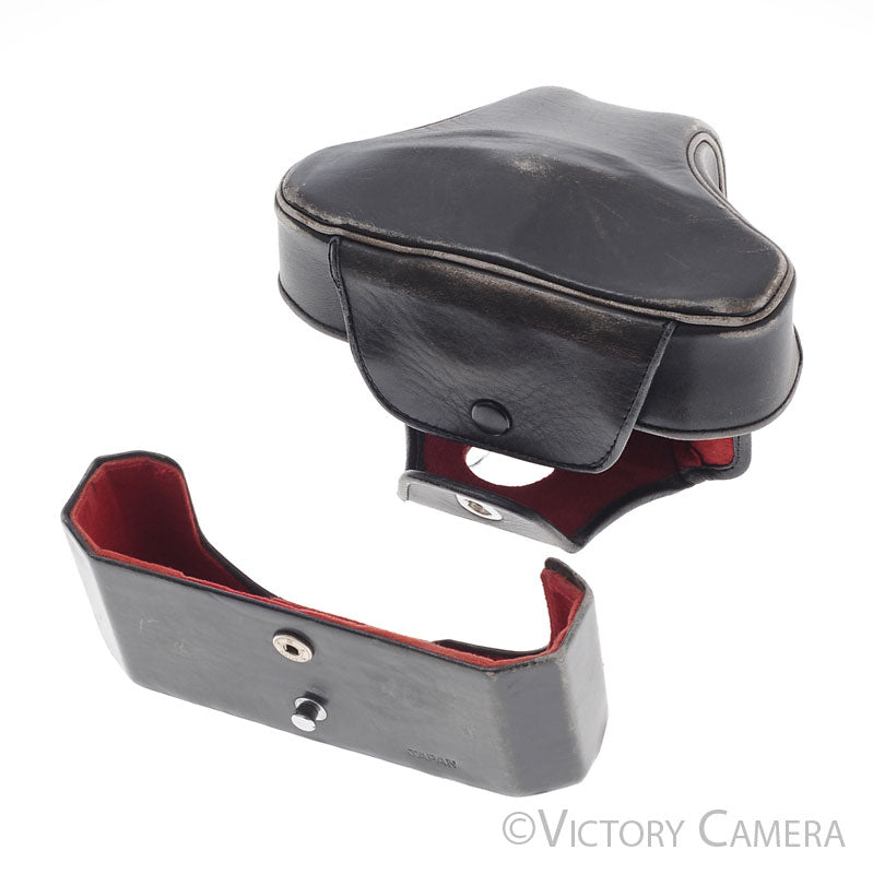 Canon F-1 Original Black Leather Ever Ready Case [EXC-] - Victory Camera