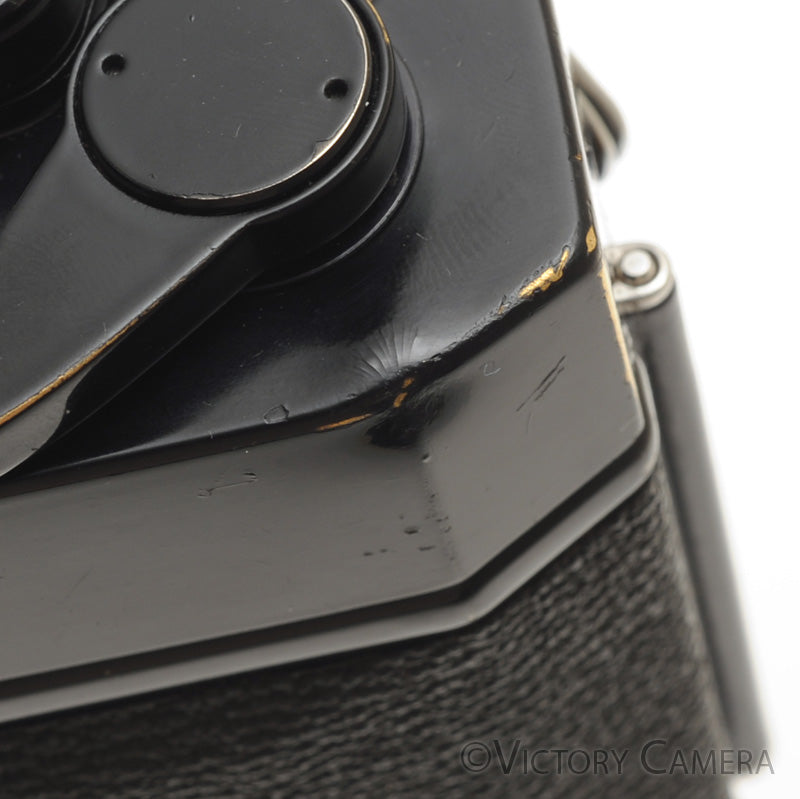 Canon F1 F-1 Black 35mm Camera Body -New Seals- [EXC-] - Victory Camera