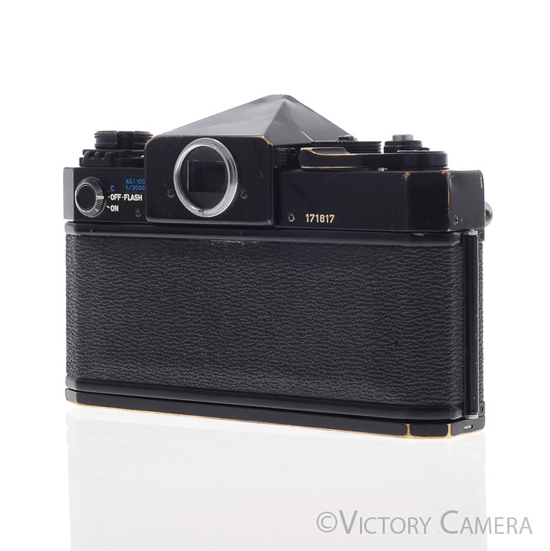 Canon F1 F-1 Black 35mm Camera w/ 50mm f1.8 Lens -New Seals- [EXC-] - Victory Camera