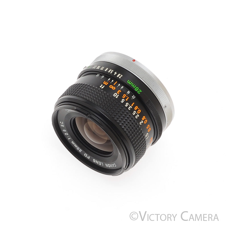 Canon 28mm f2.8 FD S.C. Manual Focus Wide Angle Lens  [EXC+] - Victory Camera
