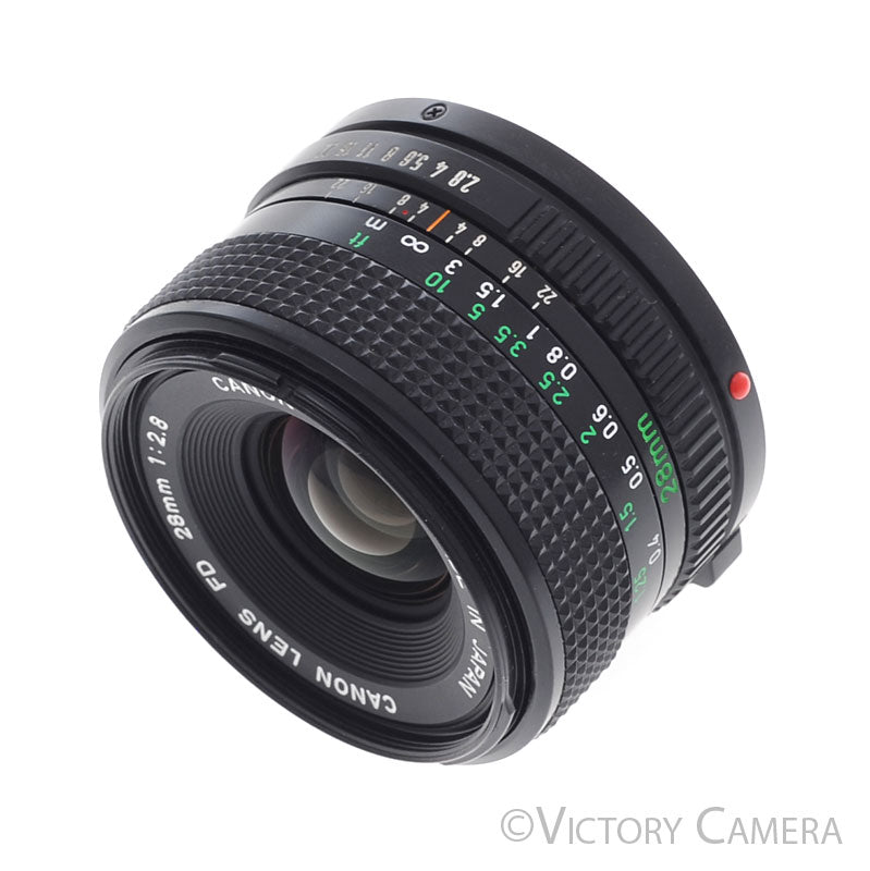 Canon FD 28mm f2.8 (late version) Manual Focus Wide Angle Lens [EXC+]