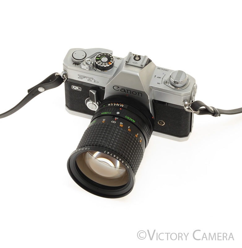 Canon FTb QL 35mm Film Camera w/ 28-80mm Zoom Lens [EXC]