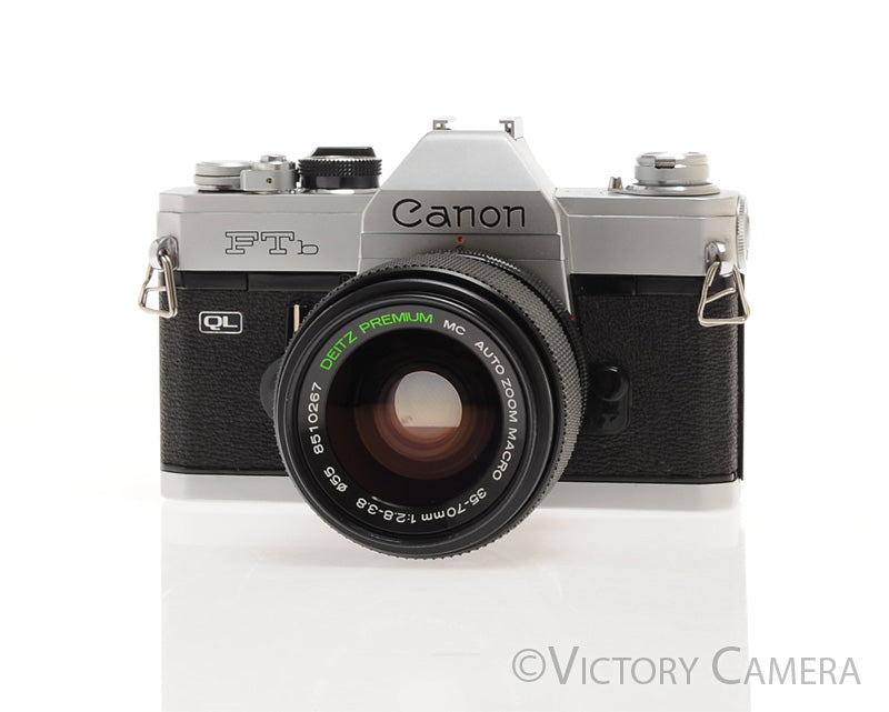 Canon FTb QL 35mm Film Camera w/ 35-70mm Zoom Lens [EXC] - Victory Camera