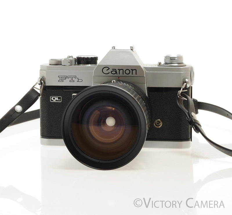 Canon FTb QL 35mm Film Camera w/ 28-80mm Zoom Lens [EXC] - Victory Camera