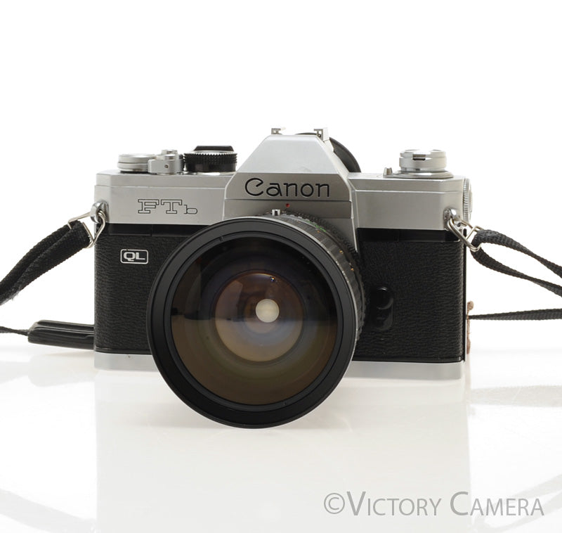Canon FTb QL 35mm Film Camera w/ 28-80mm Zoom Lens [EXC] - Victory Camera