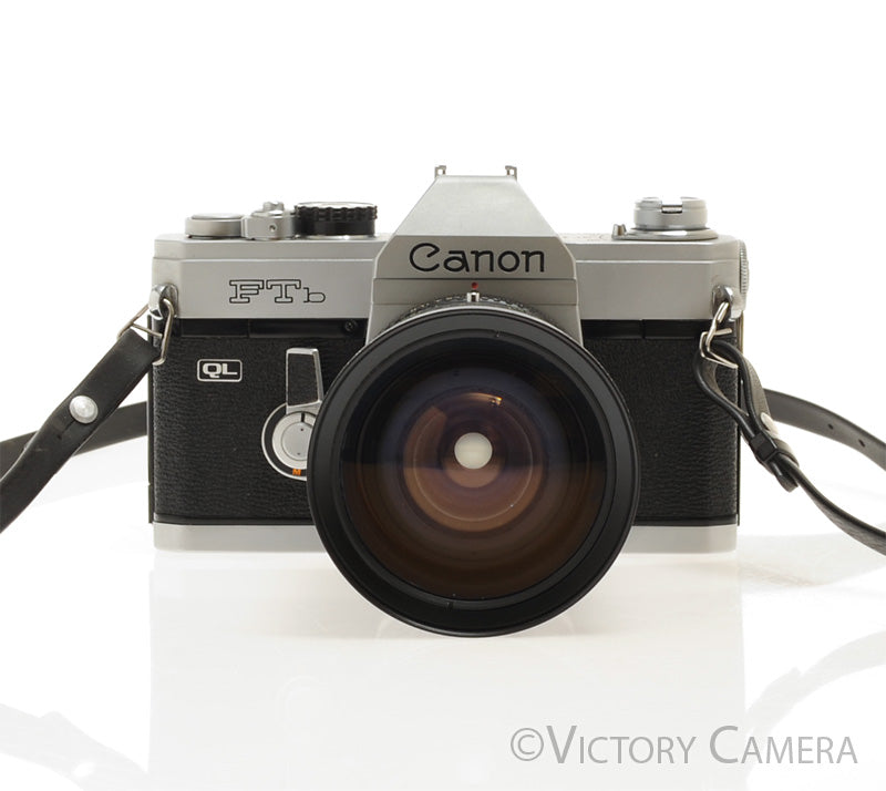 Canon FTb QL 35mm Film Camera w/ 28-80mm Zoom Lens [EXC]