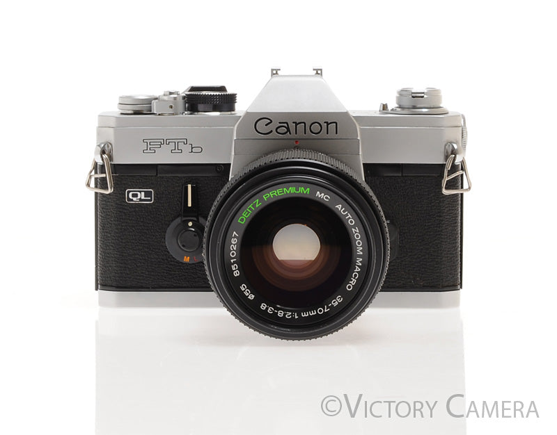 Canon FTb QL 35mm Film Camera w/ 35-70mm Zoom Lens [EXC] - Victory Camera