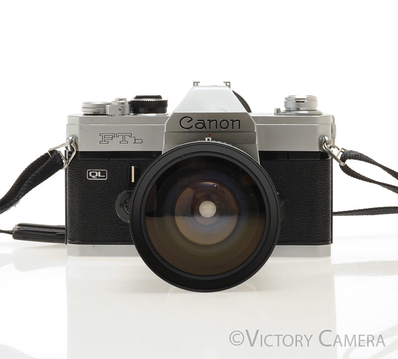 Canon FTb QL 35mm Film Camera w/ 28-80mm Zoom Lens [EXC] - Victory Camera