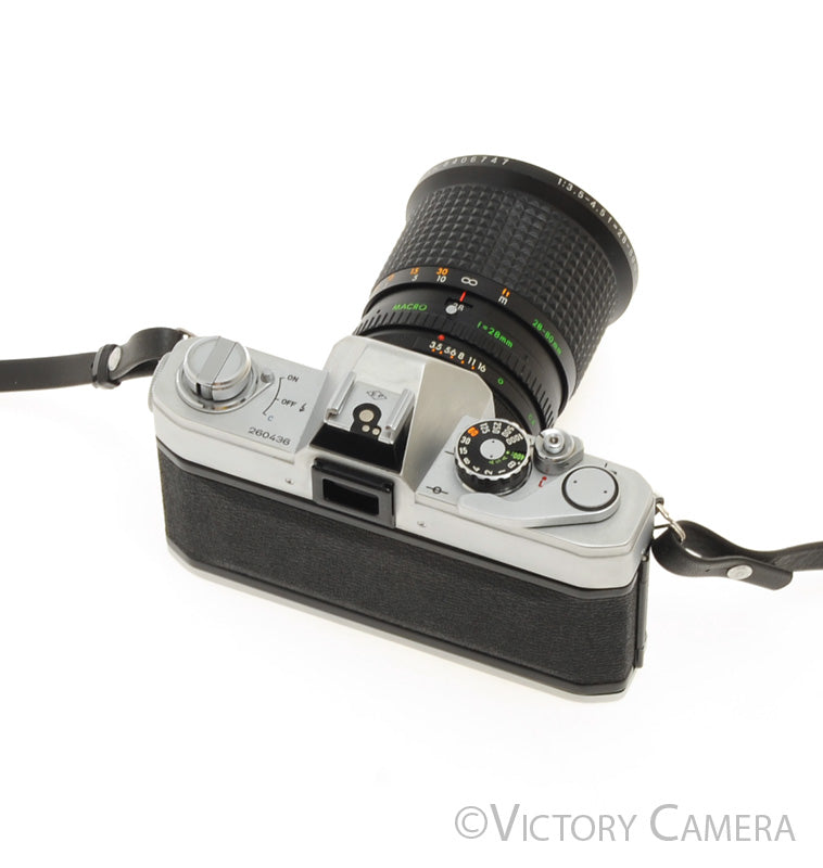 Canon FTb QL 35mm Film Camera w/ 28-80mm Zoom Lens [EXC]